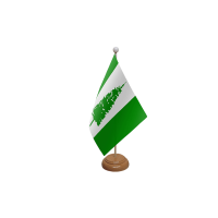 Norfolk Island Wooden Table Flag