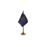 North Dakota Small Table Flag