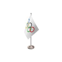 Olympic Satin Table Flag