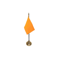 Plain Orange Small Table Flag