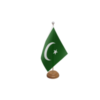 Pakistan Wooden Table Flag