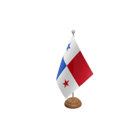 Panama Wooden Table Flag