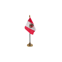 Peru Crest Small Table Flag