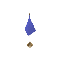 Plain Blue Small Table Flag