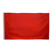Plain Red NYLON Flag