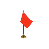 Plain Red Small Table Flag