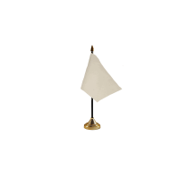 Plain White Small Table Flag