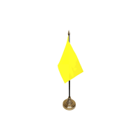 Plain Yellow Small Table Flag