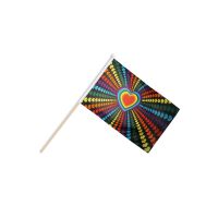 Rainbow Love Hand Flags
