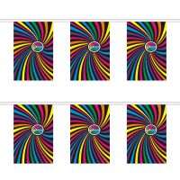 Rainbow Swirl Rectangular Bunting
