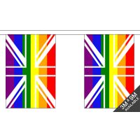 Rainbow Union Jack Rectangular Bunting