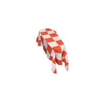 Red and White Check Coffin Drape Flag