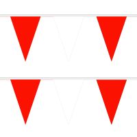 Red and White Triangle Bunting