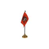 Red Skull Small Table Flag