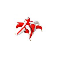 Red and White Jester Hat