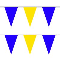 Royal Blue and Yellow Triangle Bunting