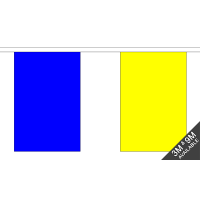 Royal Blue and Yellow Alternating Rectangular Bunting