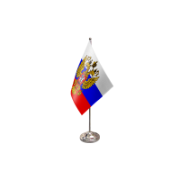 Russia (Crest) Satin Table Flag