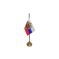 Russia (Crest) Small Table Flag