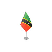 Saint Kitts and Nevis Satin Table Flag