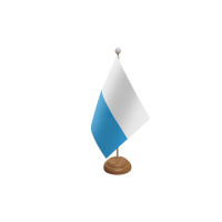 San Marino Wooden Table Flag