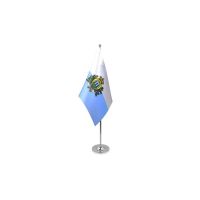San Marino Crest Satin Table Flag