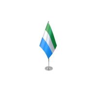Sierra Leone Satin Table Flag