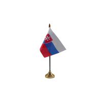 Slovakia Small Table Flag