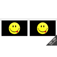 Smiley Face Acid Horizontal Rectangular Bunting