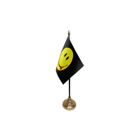 Smiley Face Acid Small Table Flag