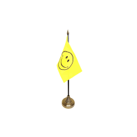 Smiley Face Small Table Flag