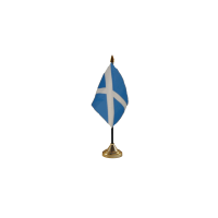 St Andrews (Light Blue) Small Table Flag