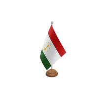 Tajikistan Wooden Table Flag