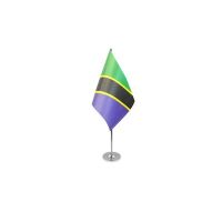 Tanzania Satin Table Flag