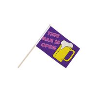 This Bar Is Open Hand Flags