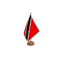 Trinidad and Tobago Wooden Table Flag