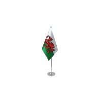 Wales Satin Table Flag