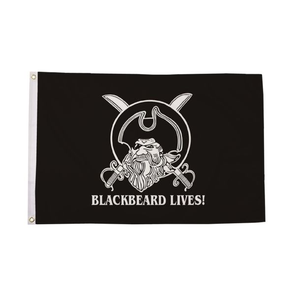 Blackbeard Lives Flag