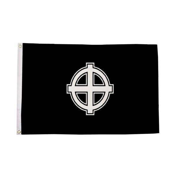Celtic Cross (Black) Flag