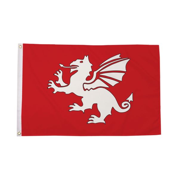 English White Dragon (C) Flag
