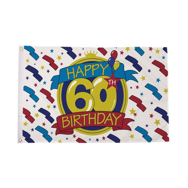 Happy 60th Birthday Flag