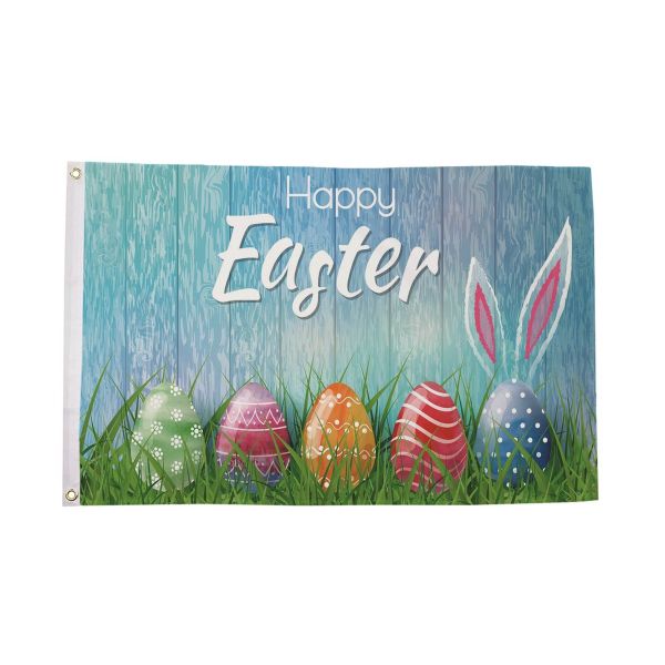 Happy Easter Eggs Flag