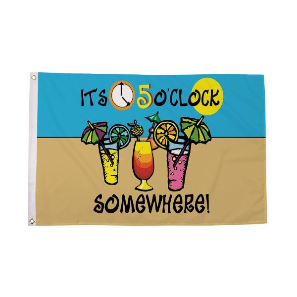 It's 5 o'clock Somewhere Cocktails (C) Flag