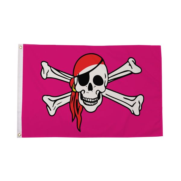 Pink Pirate Flag