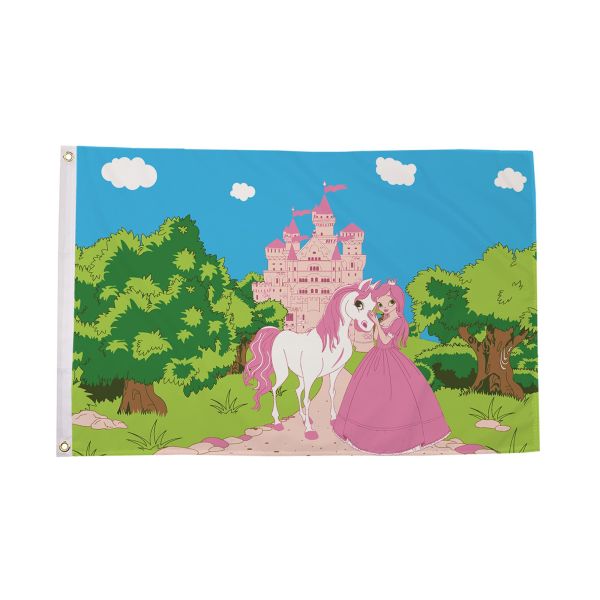 Princess Pony Castle Flag