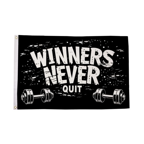 Winners Never Quit Flag