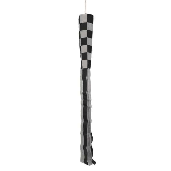 Black and White Check Windsock