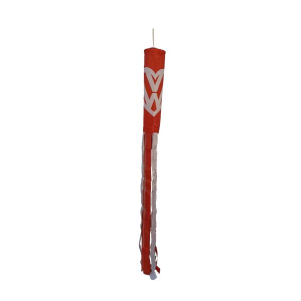 VW Love Red and White Windsock