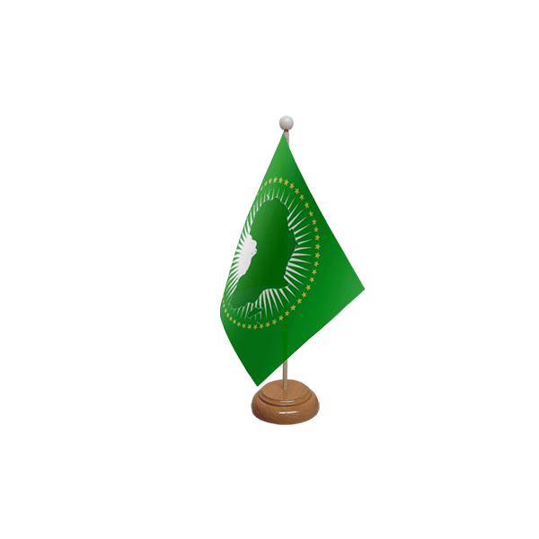 African Union Wooden Table Flag