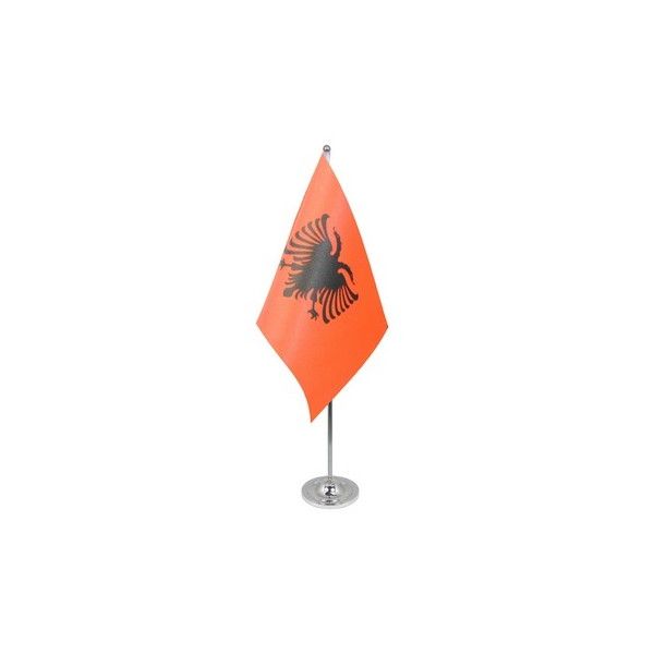 Albania Satin Table Flag